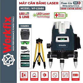 Mua Máy cân mực laser WORKFIX WF-LS686  5 tia xanh bóng LED siêu sáng  Phím cảm ứng