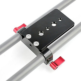Tripod Mount Plate Railblock for 15mm Rod Clamp Support DSLR Camera -Hard Anodized in Matte Black Finish