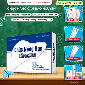 Thực phẩm bảo vệ sức khỏe Viên uống Chức năng gan Bảo Nguyên