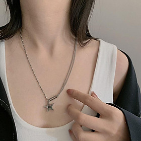 Dây chuyền vòng cổ ngôi sao unisex