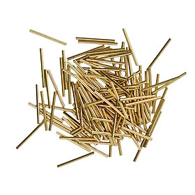 50pcs Curved Smooth Long Tube Spacer Beads Jewelry Making Findings DIY Gold