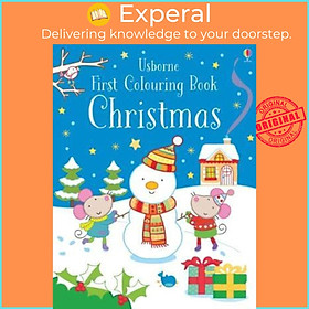 Sách - First Colouring Book Christmas by Jessica Greenwell (UK edition, paperback)