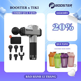 Máy Massage Gun Cầm Tay BOOSTER M2 - A - 6 Đầu Massage, 4 Tốc Độ