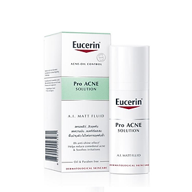 Hình ảnh Kem Giúp Kiểm Soát Dầu, Giảm Mụn Eucerin ProAcne Solution Mattifying Fluid 50ml