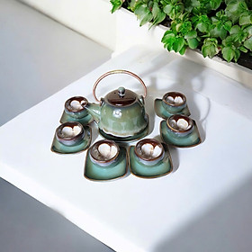 Mua BỘ TRÀ MEN HOẢ BIẾN 09