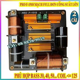 CẶP MẠCH PHÂN TẦN PRO F-1518 FULL ĐƠN CAO CẤP - GIÁ 2 MẠCH