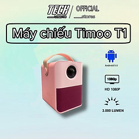 Mua Máy Chiếu Phim TIMOO-T1 Full HD Android 9.0 Độ Sáng Lên Tới 3000Lumens - Máy Chiếu Dành Cho Sinh Viên Học Sinh