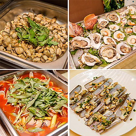Mua voucher, dịch vụ Buffet Ốc Buổi Tối Cuối Tuần Hơn 50 Món Miễn Phí Nước Ngọt & Heneiken Draught Tại Sài Gòn Hotel 3* online | Tiki