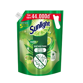 Nước Rửa Chén Bát Sunlight Trà Xanh Nhật Bản - Túi 3.4KG