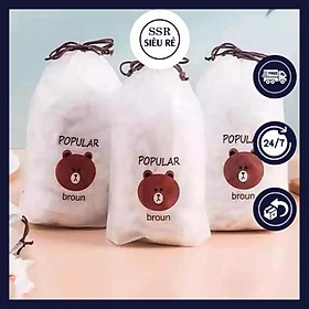 Mua Set 100 Màng Bọc Thực Phẩm Có Túi Đựng Hình Gấu
