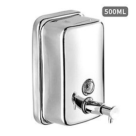 800mL Manual Soap Dispenser Wall Mounted Hand Foam Soap Dispenser Push Pump Soap Dispenser for Bathroom Shower Bath