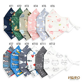 Khẩu Trang Vải 4D Nemo Collection, Chống Nắng, Lọc Khuẩn, Thoáng Khí Không Gây Mụn - KTXS