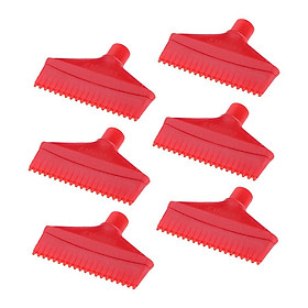 Pack of 6 ABS Plastic 1/4 Air Knife Blower Jet Washer Spray Nozzle Red 70mm