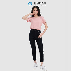 Quần jeans nữ GUMAC QJC10038 dáng lửng phom ôm