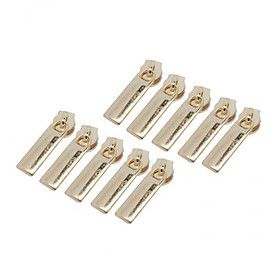 2X 10 Pieces Gold Zip Puller Zipper Slider Replacement Head