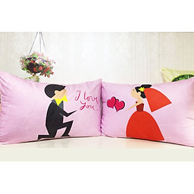 Mua Cặp vỏ gối đôi 40-60cm Ngày cưới