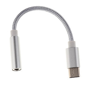 USB C to 3.5mm Headphone Jack Adapter, Type C Male to 3.5mm Female Stereo Audio Connector for Motorola Moto Z, LeEco Le 2/Max 2
