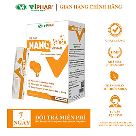 Hình ảnh Gói Uống Cắt Cơn Đau, Giảm Viêm Loét Dạ Dày Đường Kiêng Dùng Được Cho Người Tiểu Đường NANO VIPHAR Hộp 20 Gói 10ml