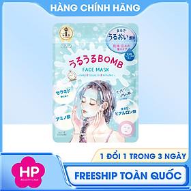 Mặt Nạ Cấp Ẩm Và Dưỡng Trắng Da Clear Turn Uruuru Bomb Face Mask 168mL (7 Tấm)