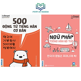 [Download Sách] Bộ 2 Cuốn Tự Học Tiếng Hàn Cấp Tốc: 500 Động Từ Tiếng Hàn Cơ Bản + Ngữ Pháp Tiếng Hàn Bỏ Túi (Dùng Kèm App MCBooks) - MinhAnBooks