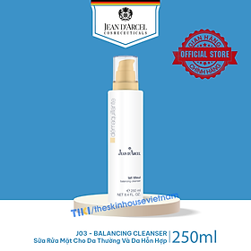 J03 Sữa rửa mặt cho da thường và da hỗn hợp - Balancing Cleanser 250ml - Jean d'Arcel