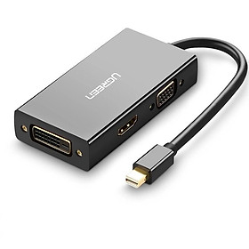 Mua Ugreen UG20418MD114TK Màu Đen Bộ chuyển đổi Mini displayport sang HDMI + VGA + DVI nhựa ABS - HÀNG CHÍNH HÃNG