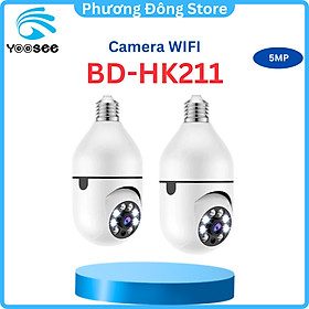Camera IP Ốp trần mini X8700 xoay 360 độ siêu nét 2.0Mp chuẩn FullHD tích hợp đèn LED có màu ban đêm - Hàng nhập khẩu