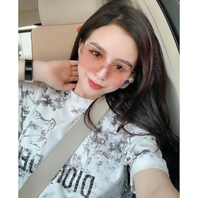 Kính râm Nữ Mắt vuông Oversize sang chảnh (NUDE)