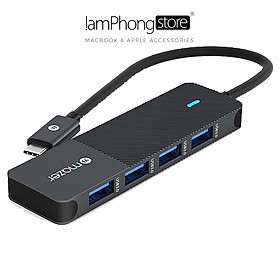 Cổng Chuyển Đổi Mazer USB-C Multimedia Pro Hub 4-in-1 20cm - Hàng Chính