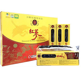 Hộp 10 Củ Hồng sâm 6 Tuổi tẩm mật ong Daedong Korea - Daedong Honeyed Korean Red Ginseng (300g)