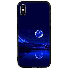 Ốp lưng viền TPU cho Iphone XS - Moon 02