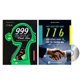 Sách- Combo 2 sách 999 bức thư viết cho chính mình song ngữ Trung việt có phiên âm MP3 nghe+ 116 Hợp đồng Kinh Tế Thư Tín Thương Mại song ngữ Trung Pinyin +DVD tài liệu