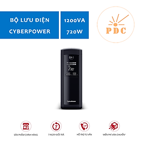 Bộ lưu điện UPS CyberPower VALUE Pro VP1200ELCD - 1200VA/720W - Tích hợp điều khiển Nas, pc, Màn hình hiển thị LCD, dòng sản phẩm cao cấp - Hàng Chính Hãng