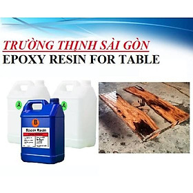 Thùng 20 Kg Keo Epoxy Resin Trong suốt Cao Cấp R79AB Làm Bàn Ghế