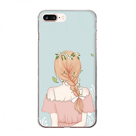 Ốp lưng cho iPhone 8 Plus PHÍA SAU MỘT CÔ GÁI_1 in theo chất liệu
