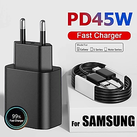 Mua Bộ sạc siêu nhanh type C 45W gồm đầu sạc và cáp cho điện thoại SAMSUNG Galaxy S21 S22 S23 S24 máy tính bảng - miếng lót chuột