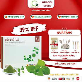 [CHÍNH HÃNG] Bột Diếp Cá Quảng Thanh 100% Nguyên Chất Sấy Lạnh - Hỗ trợ táo bón, trĩ, mát gan, giảm mụn - Hộp tiện lợi 