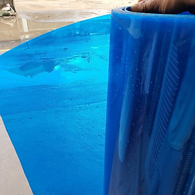 (Khổ cao 1,22 M x 8dem ) Tấm tôn nhựa Poly lấy ánh sáng MÀU XANH che nắng mưa
