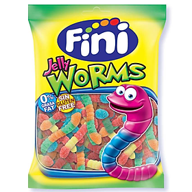 Hình ảnh Kẹo dẻo Fini Jelly Worms Sâu chua 90g Vị Trái Cây