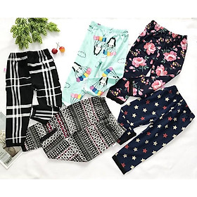 Quần legging dài bé gái từ 7kg-19kg thun cotton 4 chiều - QG29