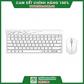 Mua Combo bàn phím + chuột không dây Rapoo 8000M Trắng-Hàng chính hãng