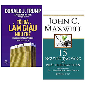 Combo 2 Cuốn :D.Trump - Tôi Đã Làm Giàu Như Thế + 15 Nguyên Tắc Vàng Về Phát Triển Bản Thân ( Hai Cuốn Sách Góp Phần Giúp Bạn Thành Công )