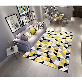 Thảm trải sàn Sofa trang trí phòng khách Bali in 3D Nhung nỉ lì cao cấp sang trọng hiện đại BL59 - Lông Vũ Sắc Màu