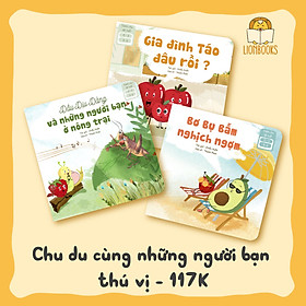 Bộ Sách - Chu Du Cùng Những Người Bạn: Bơ bụ bẫm nghịch ngợm, Gia đình táo đâu rồi, Dâu Dịu Dàng