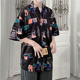 Korean Style Retro Floral Pattern Short Sleeve