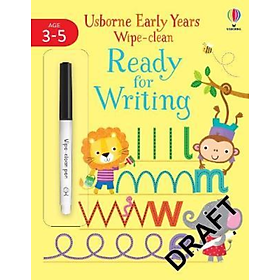 Ảnh bìa Sách tẩy xóa tiếng Anh- Ready for Writting 3-5 age