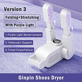 Máy Sấy Giày Có Thể Gập Lại Gipin 360 ° Máy Sấy Khô Chân Tại Nhà Khử Mùi Không Khí Nóng
