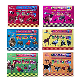 Combo Cắt Và Dán Hình 3D (Trọn Bộ 6 Cuốn)