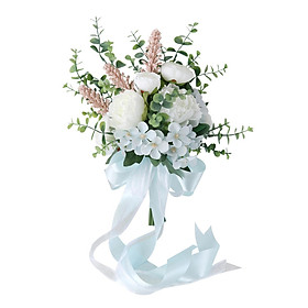 Wedding Bouquets for Bride with Silk Ribbon for Ceremony Anniversary Multifunctional