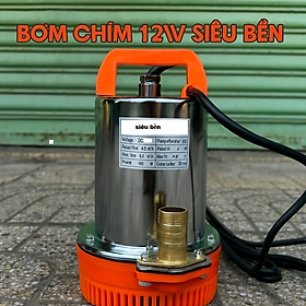 Máy Bơm Chìm 12V Chạy Ắc Quy – Bơm Tõm Lõi Đồng Siêu Bền, Lưu Lượng Mạnh